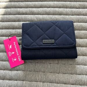 Vera Bradley Performance Twill Riley Wallet Color: Navy Condition: New With Tags